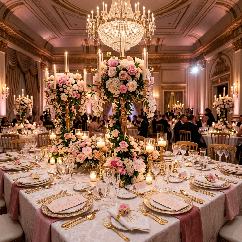 Premium Table Decor & Dinner Setup